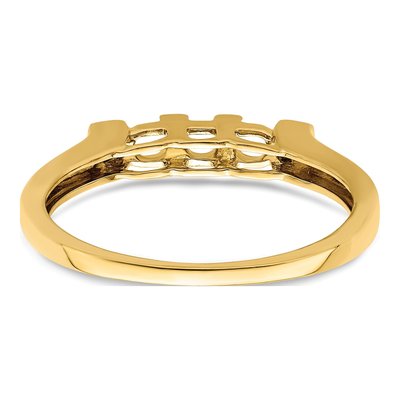 14K Yellow Gold Diamond Family Ring Semi-Mount – view 6