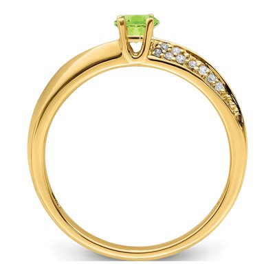14K Yellow Gold 1/20 ct tw Diamond Family Ring – view 3