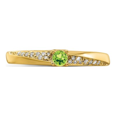 14K Yellow Gold 1/20 ct tw Diamond Family Ring – view 5