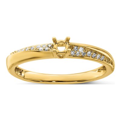 14K Yellow Gold 1/20 ct tw Diamond Family Ring – view 8
