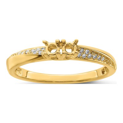 14K Yellow Gold Diamond Family Ring – view 8