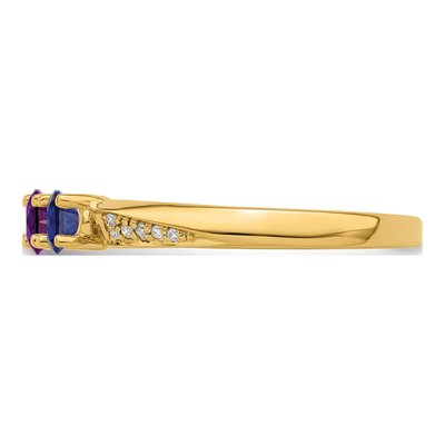 14K Yellow Gold Diamond Customizable Family Ring – view 4