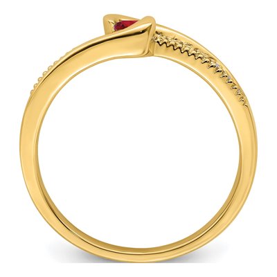 14K Yellow Gold Diamond Personalized Family Ring – view 3