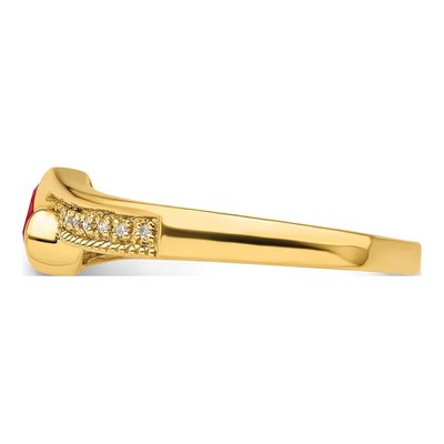 14K Yellow Gold Diamond Personalized Family Ring – view 4