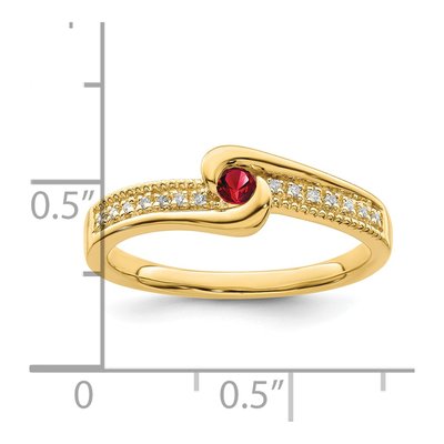 14K Yellow Gold Diamond Personalized Family Ring – view 7