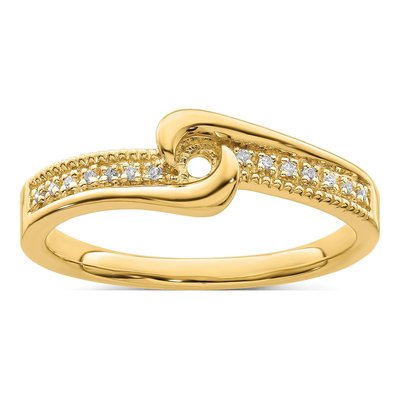 14K Yellow Gold Diamond Personalized Family Ring – view 8