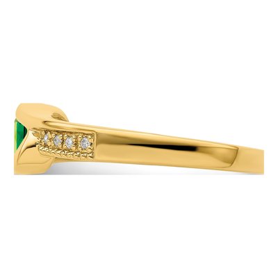 14K Yellow Gold Diamond Personalized Family Ring – view 4