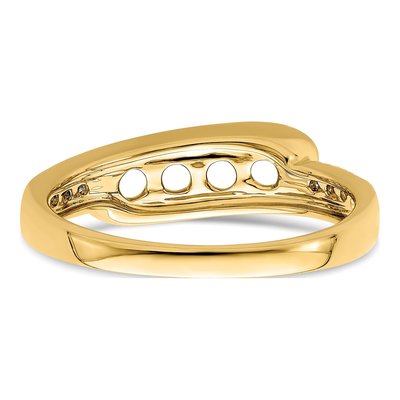 14K Yellow Gold Diamond Custom Family Ring – view 7