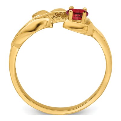 14K Yellow Gold Mother's Ring Mounting – view 3