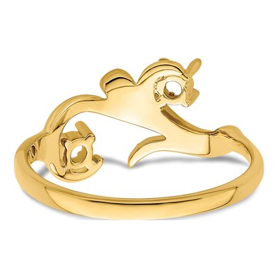 14K Yellow Gold 2-Stone Mother's Ring – view 6