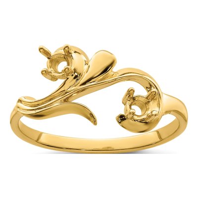 14K Yellow Gold 2-Stone Mother's Ring – view 8