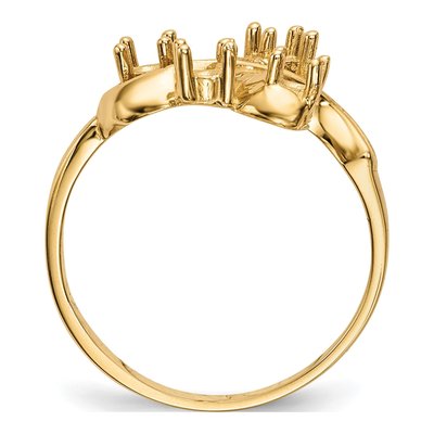 14K Yellow Gold 4-Stone Mother's Ring Mounting – view 7