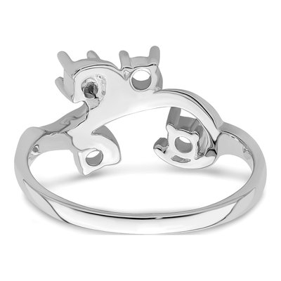 Sterling Silver or 14K White Gold 4-Stone Mother's Ring – view 7