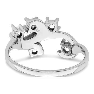 Sterling Silver or 14K White Gold 5-Stone Mother's Ring – view 6