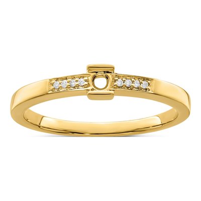 14K Yellow Gold Diamond Family Ring – view 7