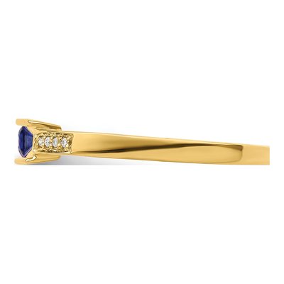 14K Yellow Gold Diamond Family Ring – view 4