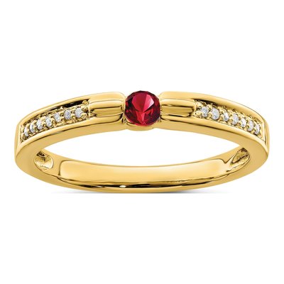 14K Yellow Gold Diamond Personalized Family Ring – view 2