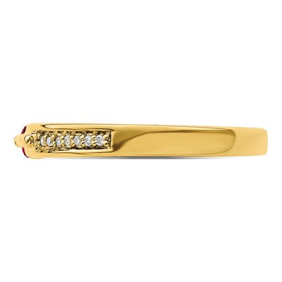 14K Yellow Gold Diamond Personalized Family Ring – view 4