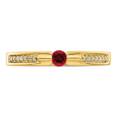 14K Yellow Gold Diamond Personalized Family Ring – view 5