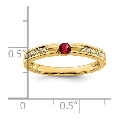 14K Yellow Gold Diamond Personalized Family Ring – view 6