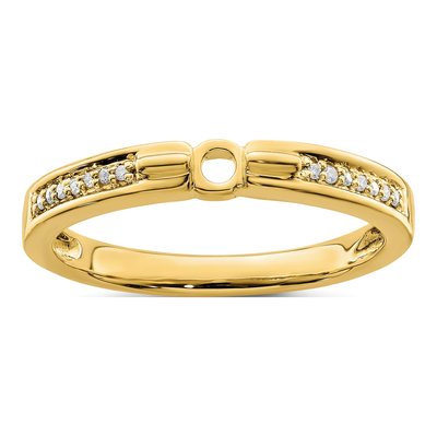 14K Yellow Gold Diamond Personalized Family Ring – view 7