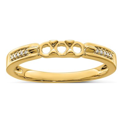14K Yellow Gold Diamond Personalized Family Ring – view 5
