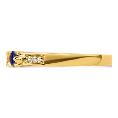 14K Yellow Gold Diamond Personalized Family Ring – view 4