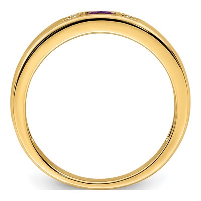 14K Yellow Gold Diamond Family Ring – view 3