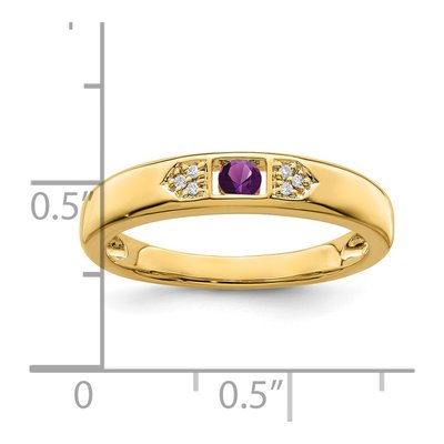 14K Yellow Gold Diamond Family Ring – view 6