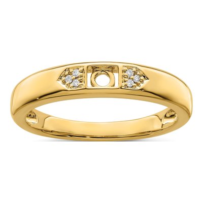 14K Yellow Gold Diamond Family Ring – view 7