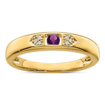 14K Yellow Gold Diamond Set Family Ring – view 2
