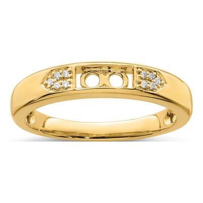 14K Yellow Gold Diamond Personalized Family Ring – view 7