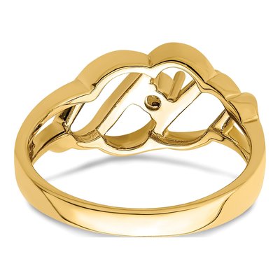 14K Yellow Gold Family Ring – view 7