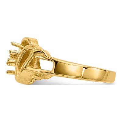 14K Yellow Gold 2-Stone Mother's Ring Mounting – view 8