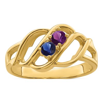 14K Yellow Gold Family Ring – view 2