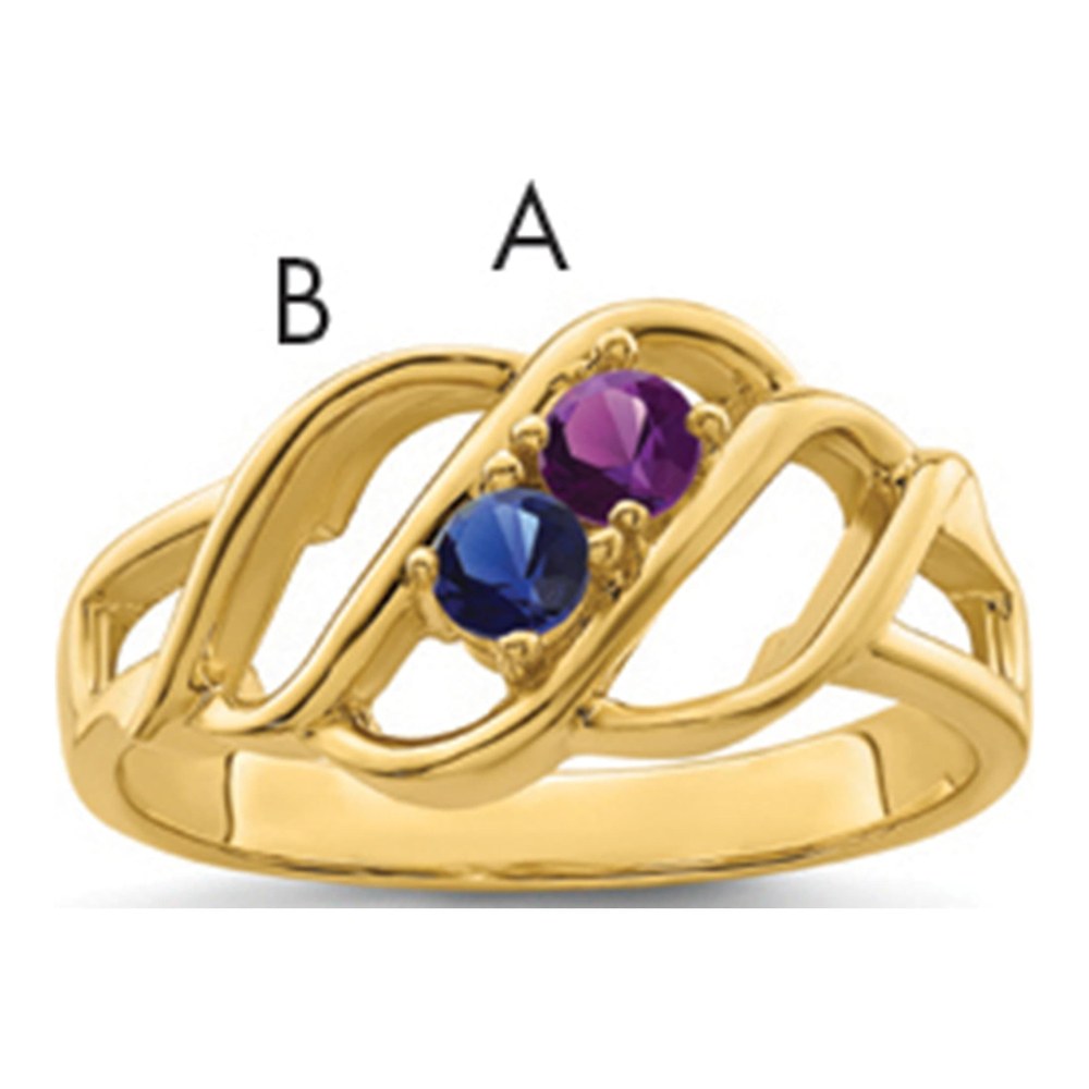 14K Yellow Gold Family Ring