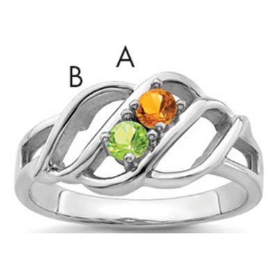 Sterling Silver Family Ring
