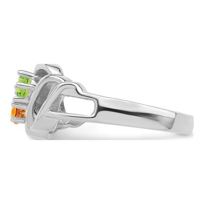 14K White Gold Personalized Family Ring – view 3
