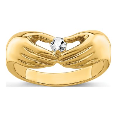 14K Yellow Gold Family Ring – view 2