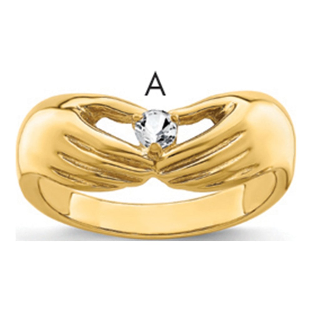 14K Yellow Gold Family Ring