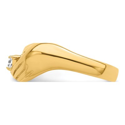 14K Yellow Gold 1-Stone Family Ring – view 4