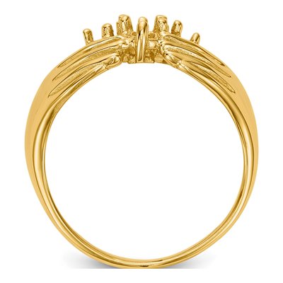 14K Yellow Gold 4-Stone Family Ring Mounting – view 2