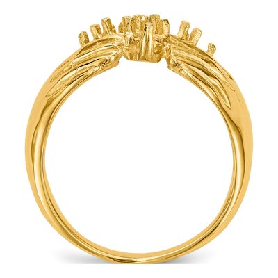 14K Yellow Gold 6-Stone Family Ring Mounting – view 2