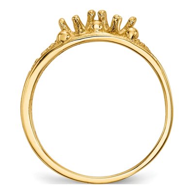 14K Yellow Gold 2-Stone Family Ring Mounting – view 2