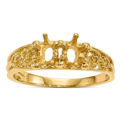 14K Yellow Gold 2-Stone Family Ring Mounting
