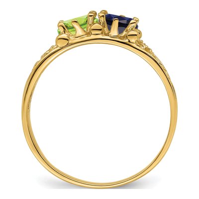 14K Yellow Gold 2-Stone Family Ring – view 3