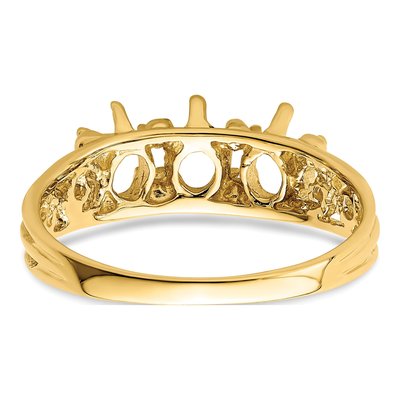 14K Yellow Gold 3-Stone Family Ring – view 6