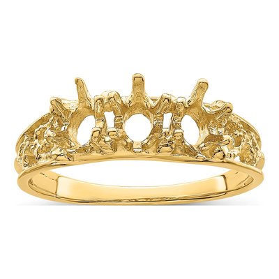 14K Yellow Gold 3-Stone Family Ring – view 8