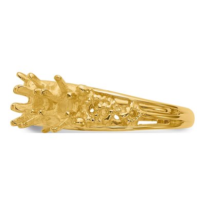 14K Yellow Gold 5-Stone Family Ring Mounting – view 3