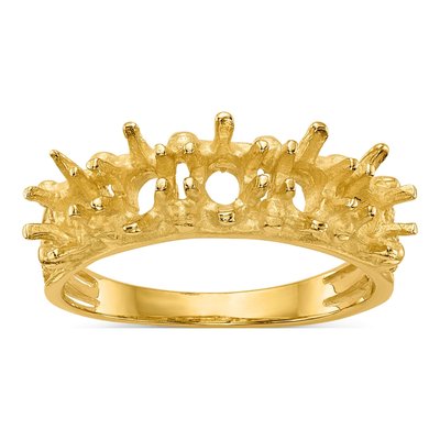 14K Yellow Gold 5-Stone Family Ring Mounting